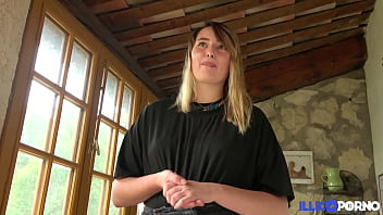 A French first-timer with a gigantic caboose enjoys ass-fuck intrusion hook-up on a rainy day