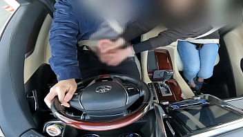 A married woman's hand-job leads to my orgasm while driving
